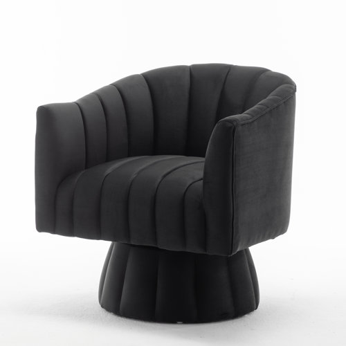 Willa Arlo Interiors Murrow Upholstered Swivel Barrel Chair & Reviews